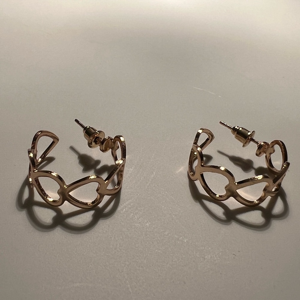 Heart Hoop Earrings